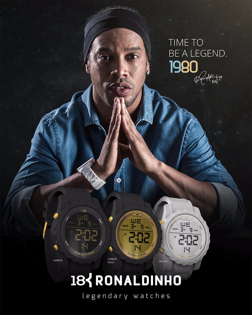 Ronaldinho presenta la sua linea di orologi